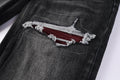Men's Fashion Washed Distressed Ripped Jeans