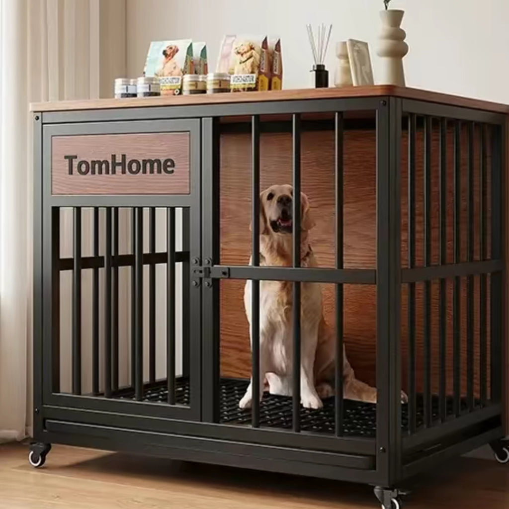 Crate de chien renforcé intégré et Kennel style Villa