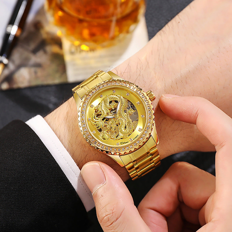 Men's waterproof automatic mechanical watch