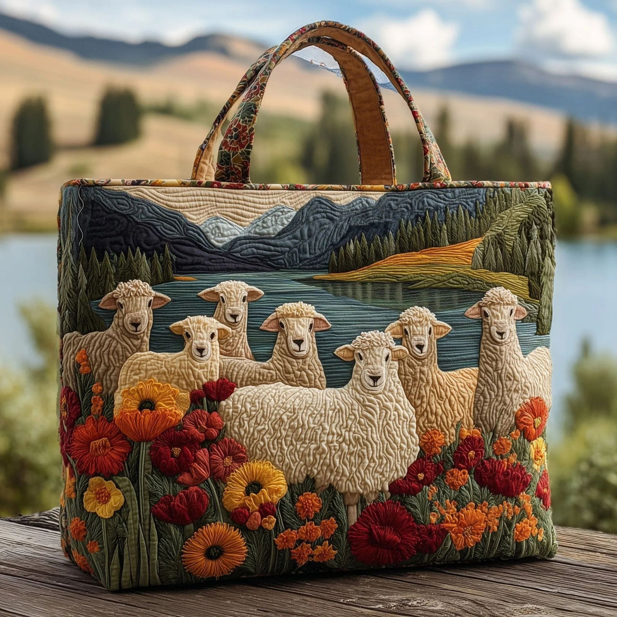 Sac à main pour femmes avec un motif en lamb-print
