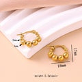 Boucles d'oreilles en perles givrées de style Instagram