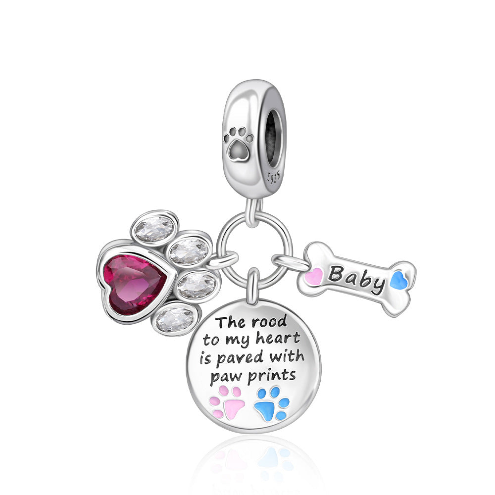 Accessoire mignon animal coloré huile-dépôt pendentif bracelet