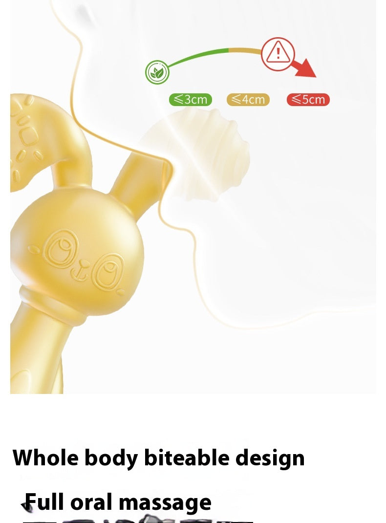 Silicone Lapin Teether Infant Molar Rod Dentition bébé Empêcher l'artéfact de la main