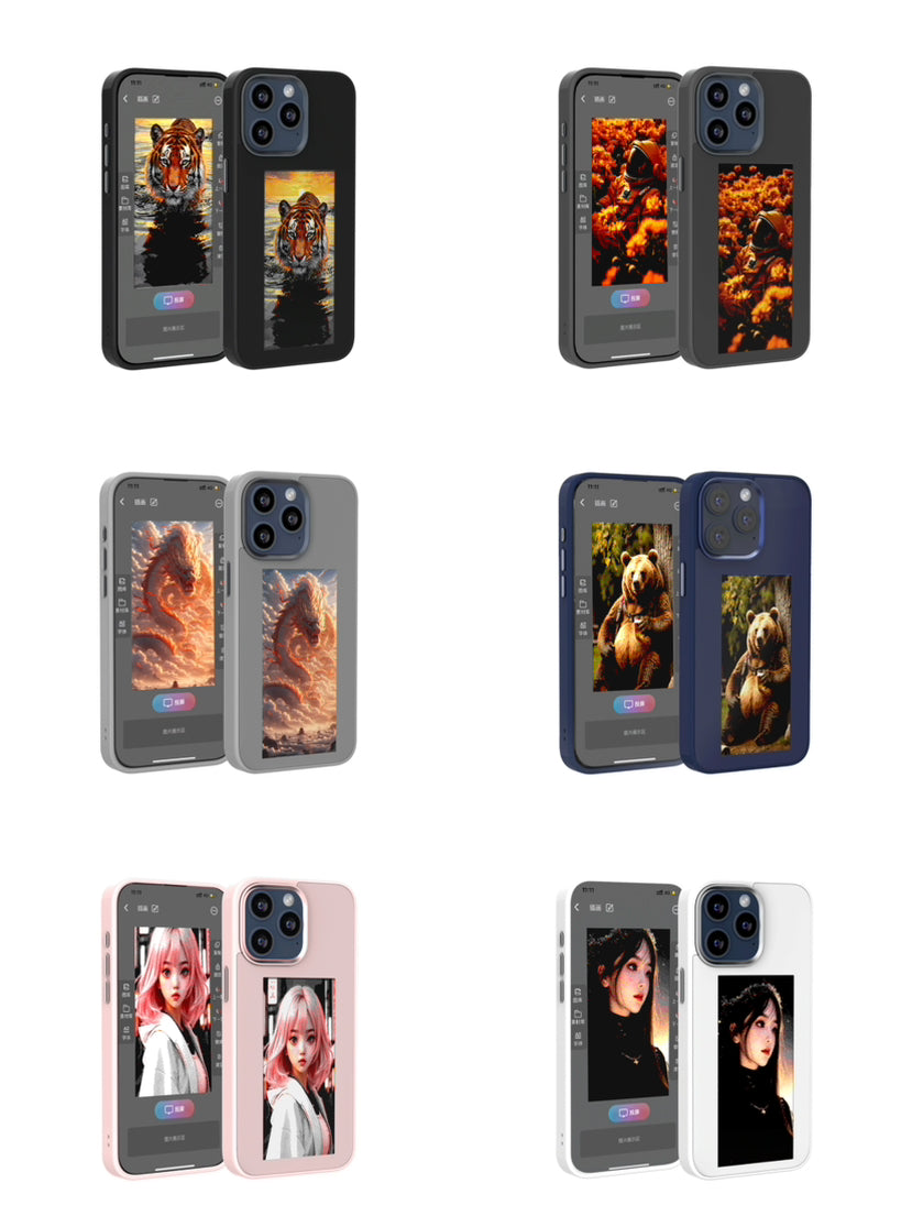 Case de téléphone de projection de la frontière de l'encre d'écran