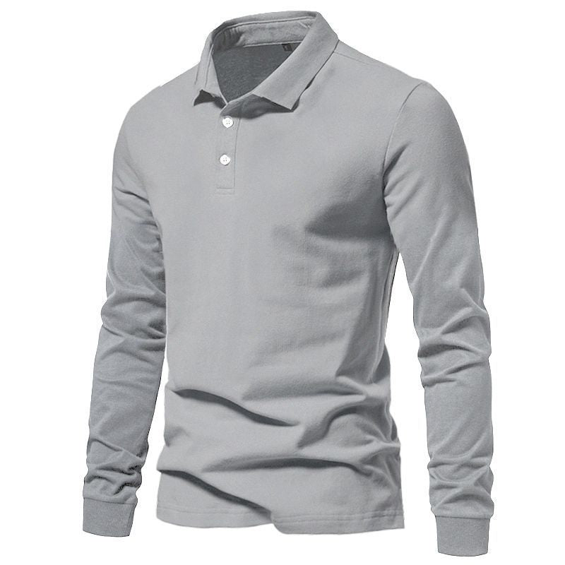 Men's Polo Shirt Business Casual Solid-Color Top