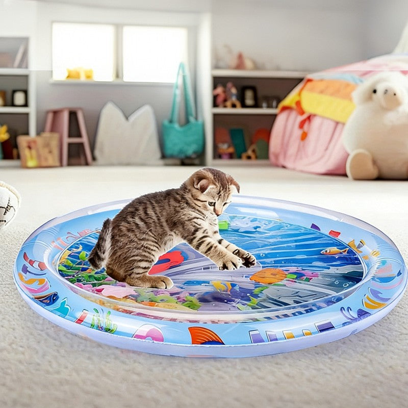Cat Dog Water Play Mat Cat Dog Cooling Mats Thickened Cats Dogs Water Bed Toy