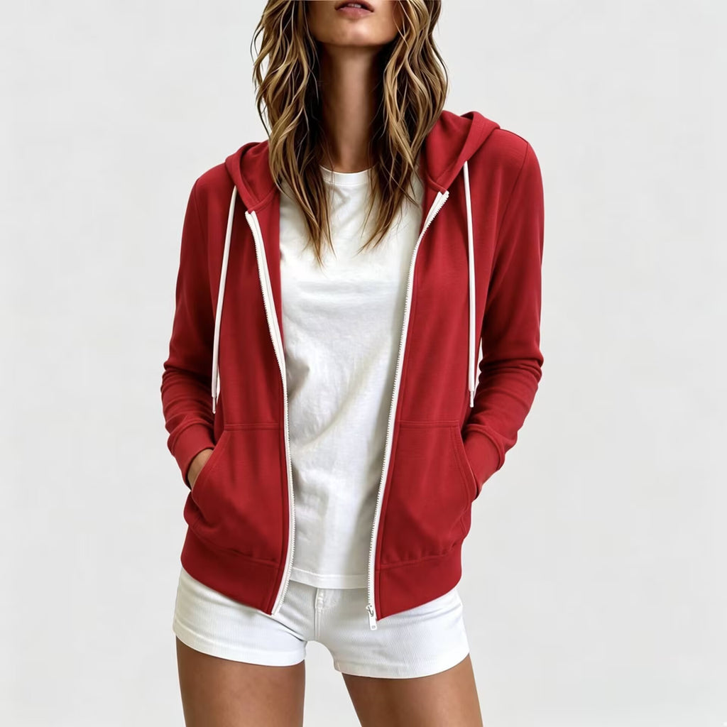 Cardigan zippé pour femmes