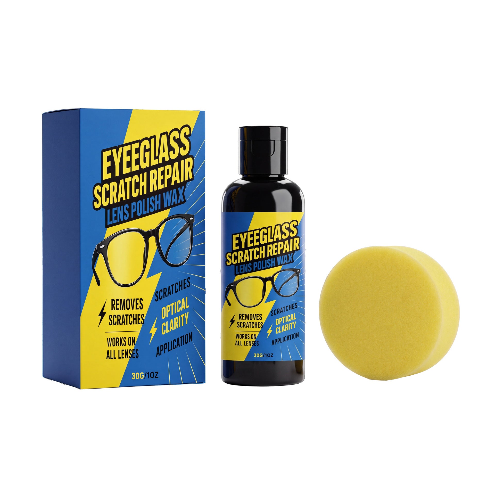 Crème de réparateur de verre à lunettes