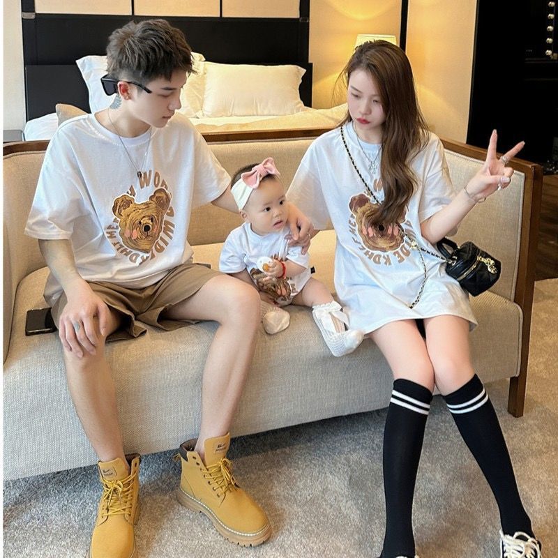 Cotton d'été Pour une famille de trois enfants