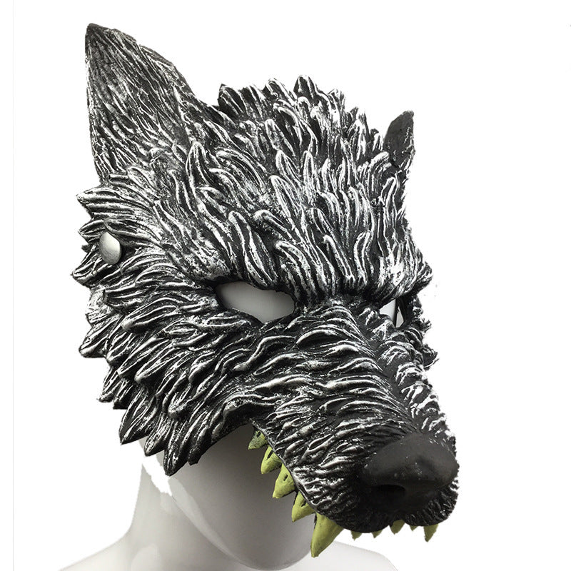 Bar de performance d'Halloween Masquerade PU Mousse Wolf Tête Masque
