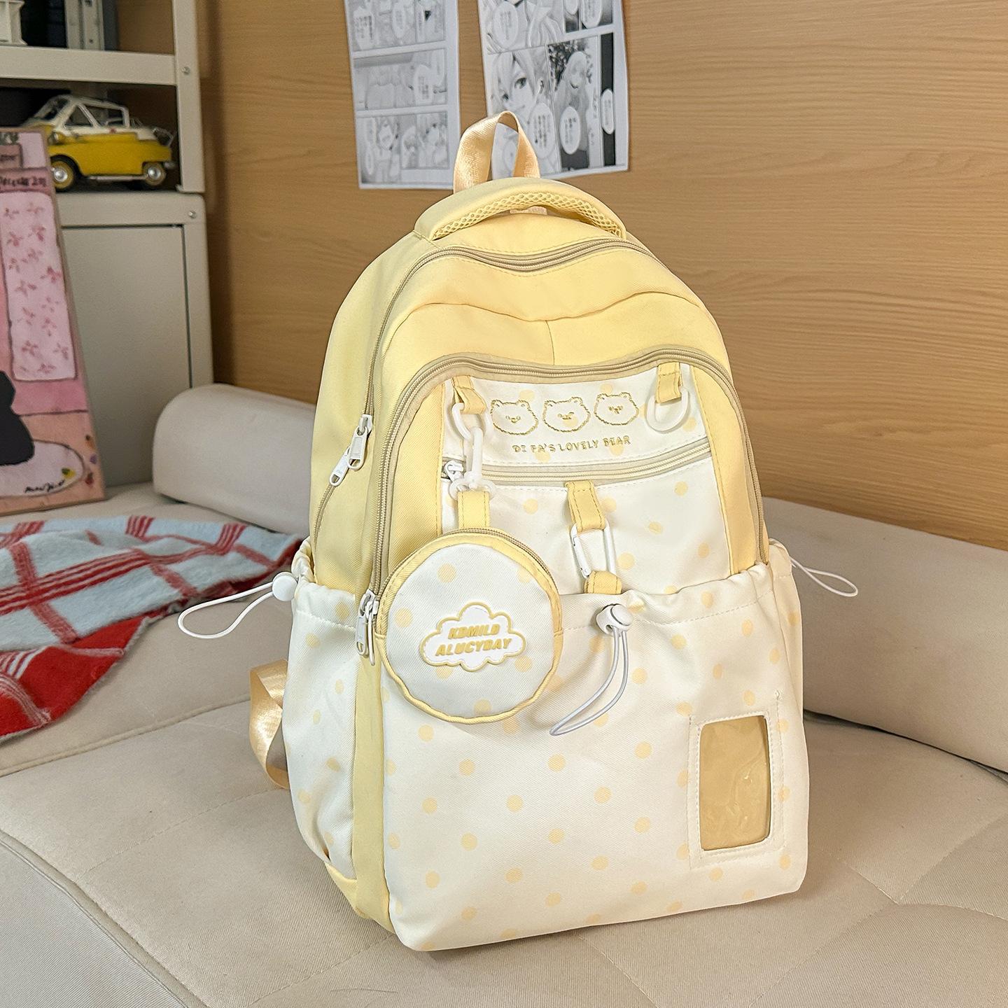 Sac à dos de voyage léger de style Preppy pour les étudiants du collège et du lycée