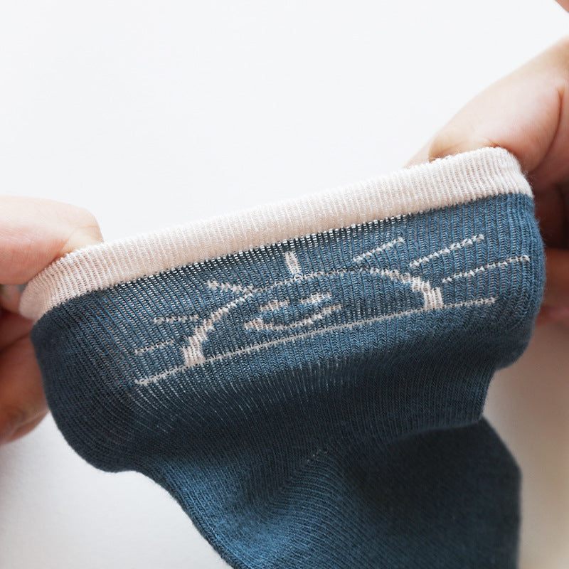 Chaussettes pour enfants en coton peigné