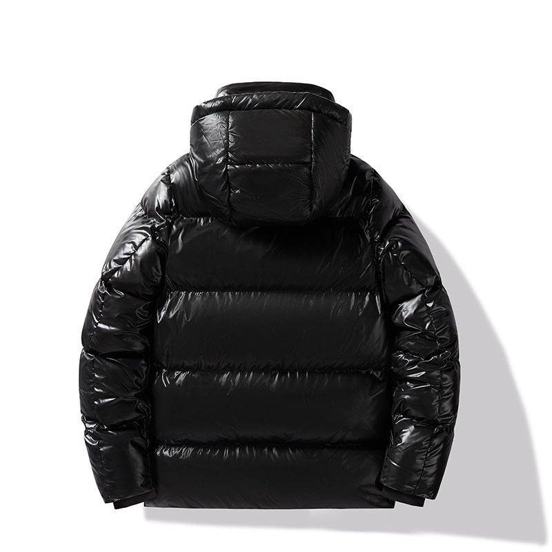Veste à capuche à capuche en coton noir or souple
