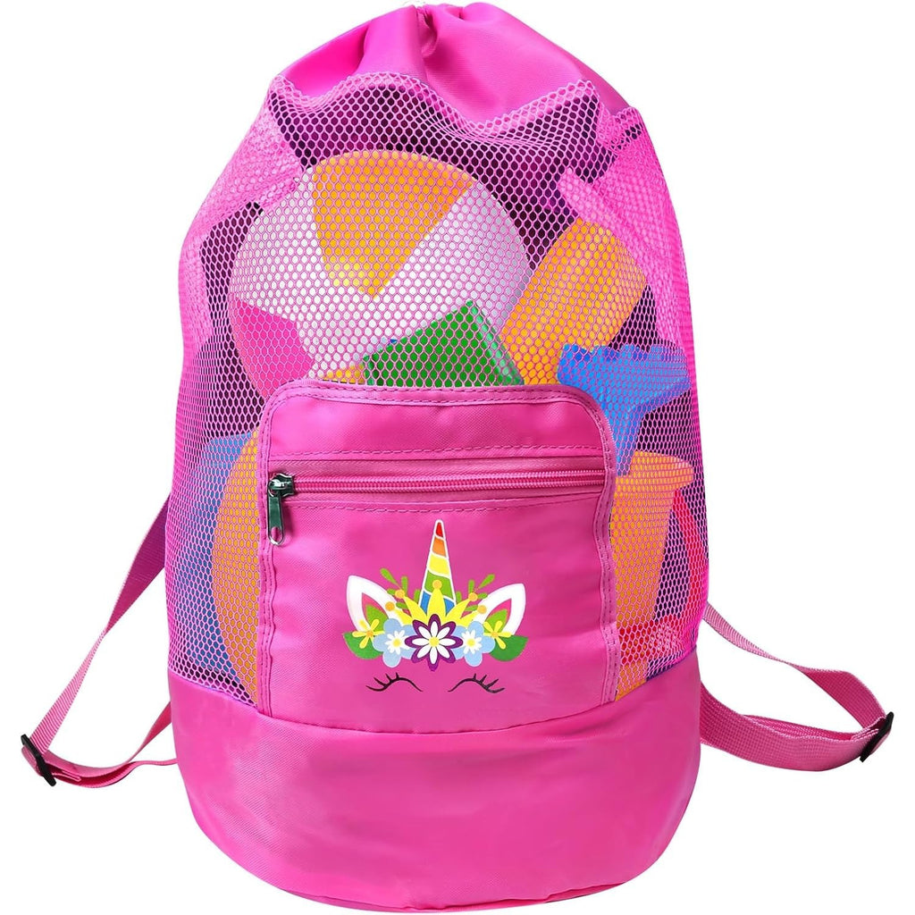Sac de plage, Sac Mesh Beach, Sac de jeu de plage, Sac de rangement pliable, Sac à sable en nylon pour piscine T
