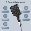 Tête de douche portable avec modes multiples et Combo à 4 boutons