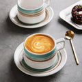 Coupe de café vintage haut de gamme et set de sauce