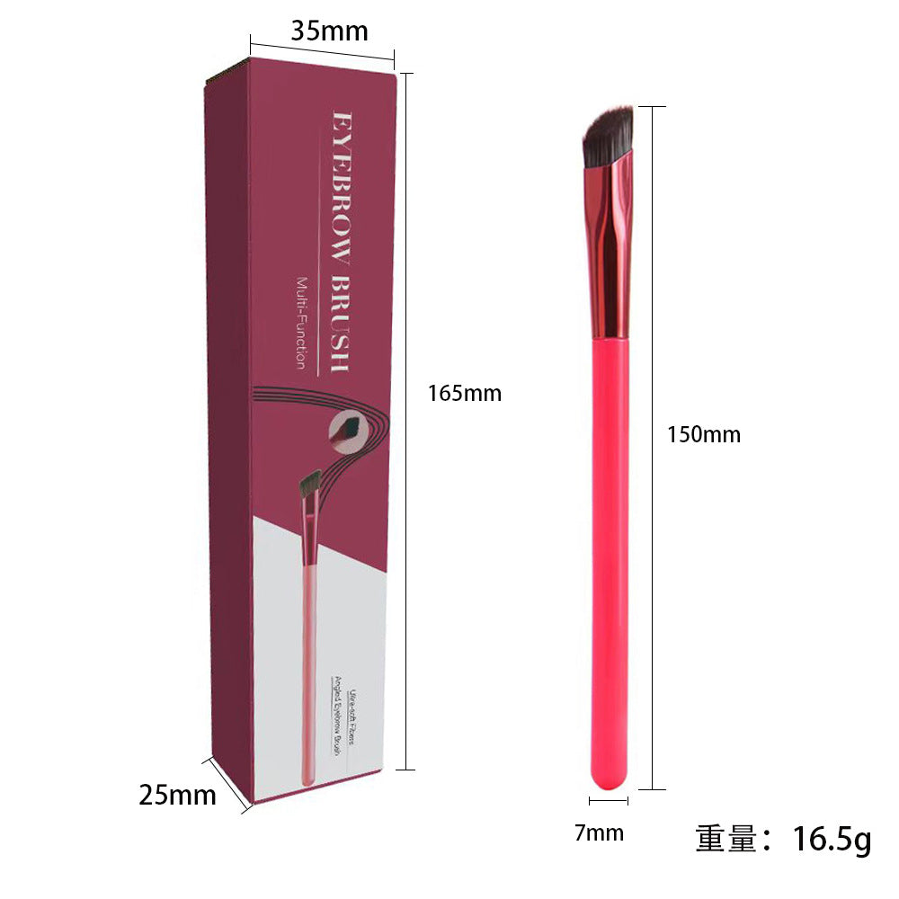 Brosse à sourcils multifonctions - Design carré en angle pour le remplissage des sourcils