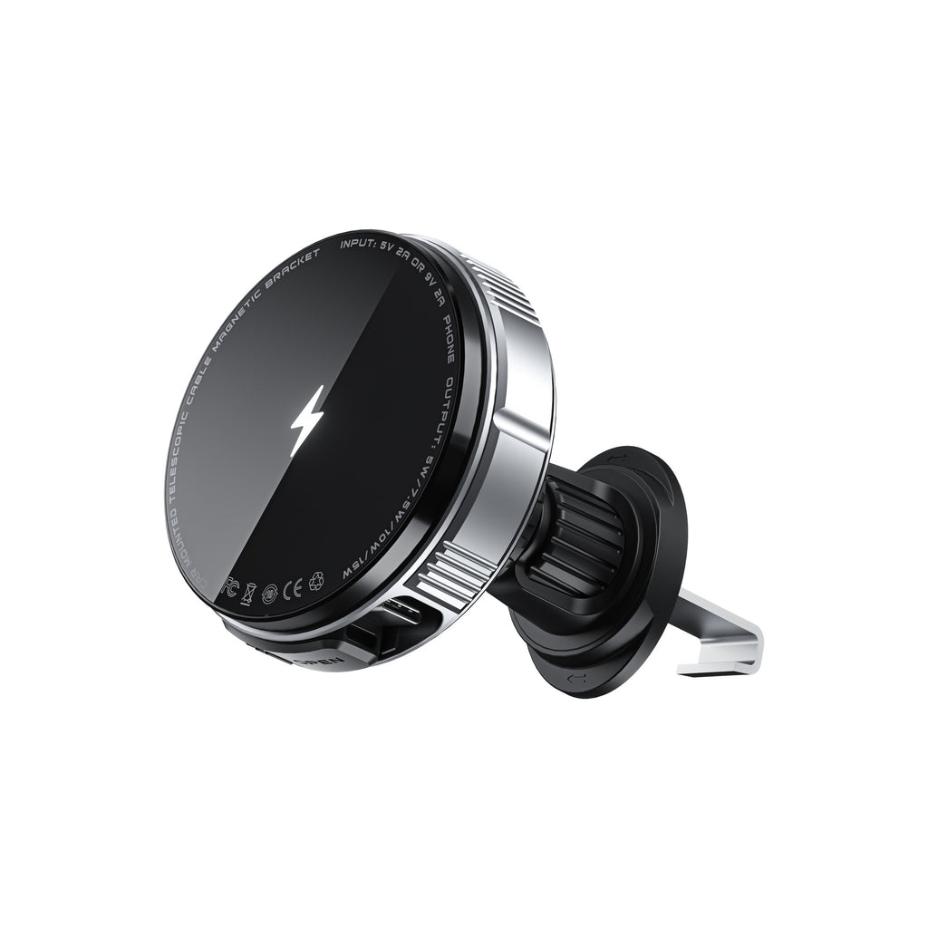 Support de téléphone sans fil de charge magnétique d'évent de voiture