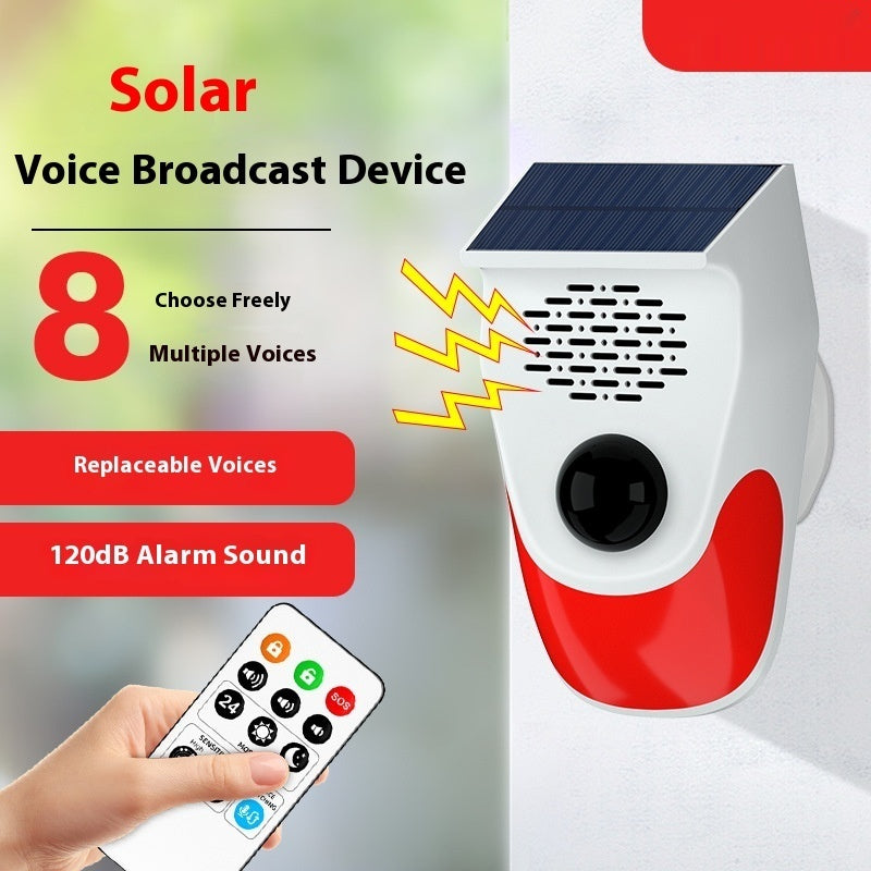 Avertisseur d'alarme solaire infrarouge Animal Drive
