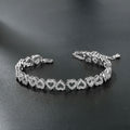 Bracelet en diamant de haute qualité de fille avec cœur en diamant complet