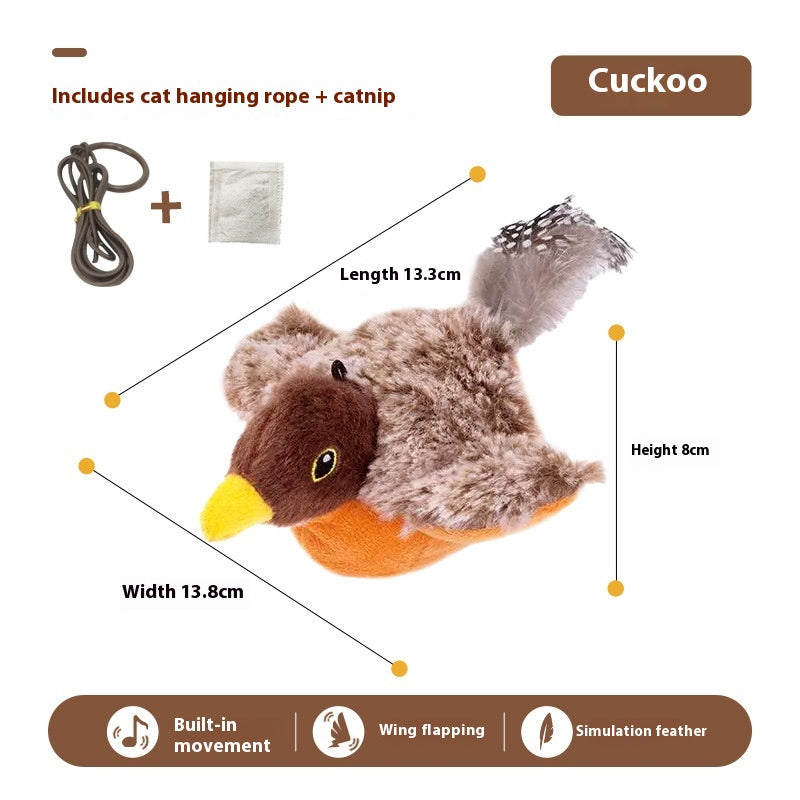 Chat Shaking Bird Simulation Bird Jouet de chat Self-Hi Soulagent Stuffy Électric Sound Sparrow A