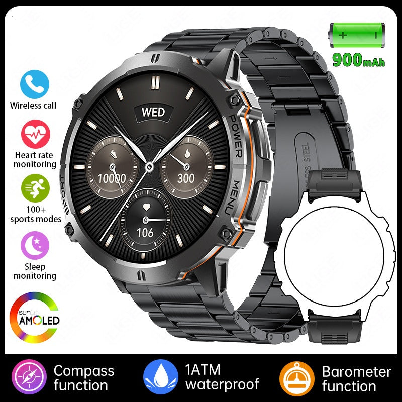 X3 haute définition Bluetooth grand écran appel santé surveillance de la santé mode sport hommes intelligent