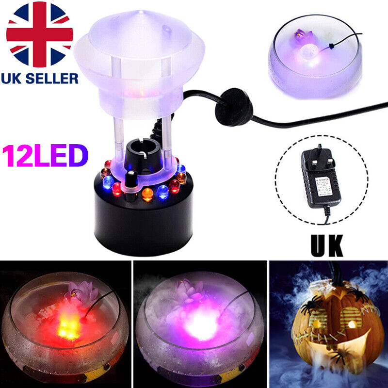 12 LED Ultrasonic Mist Maker Fogger Fontaine d'eau Pond Atomiseur Humidificateur d'air