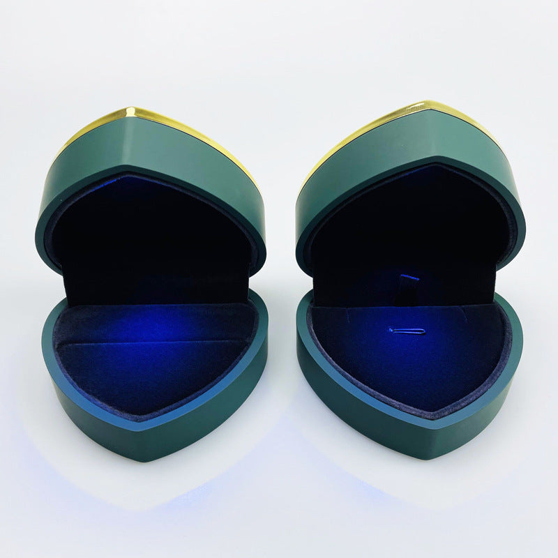 Boîte cadeau de stockage de proposition créative LED-Lit en forme de cœur