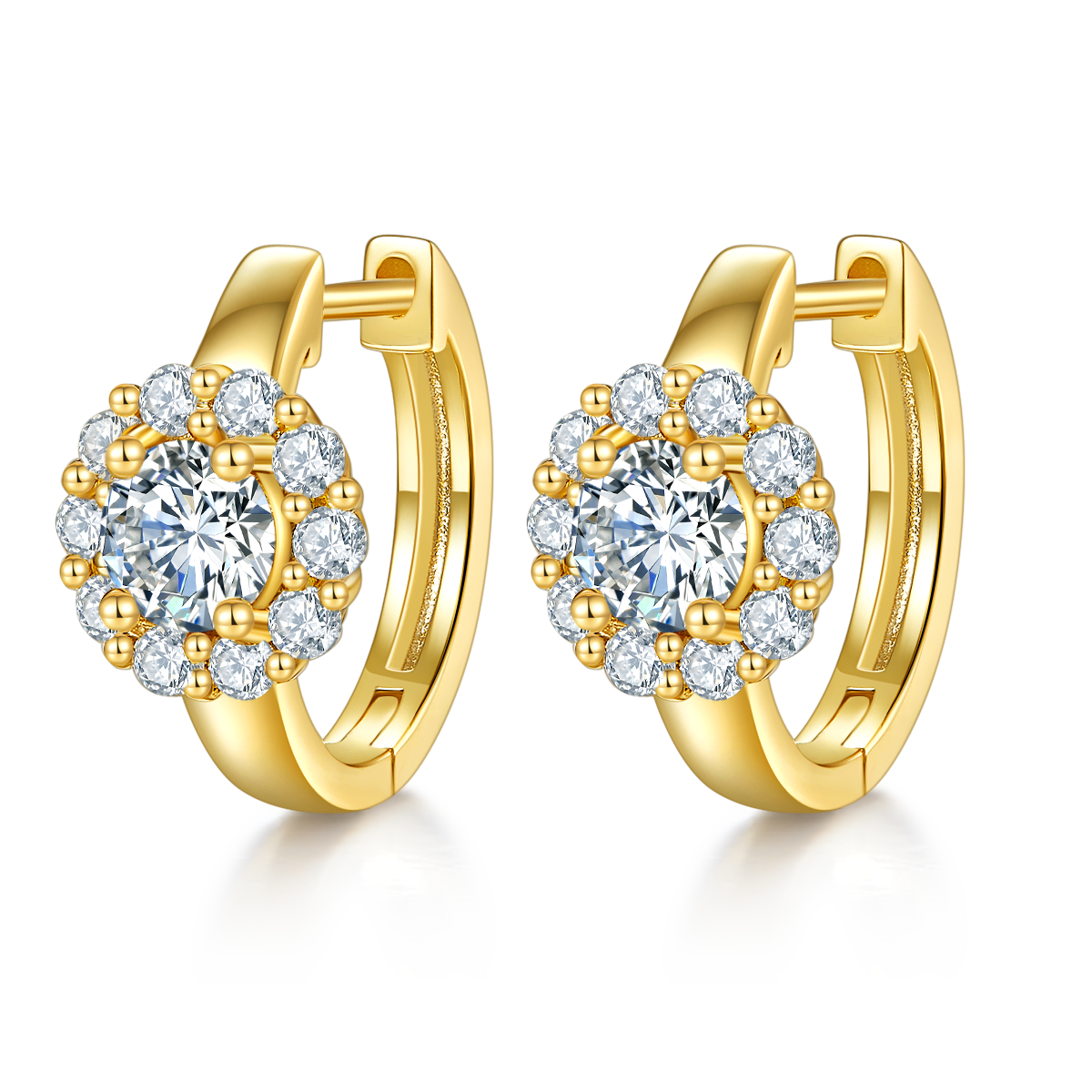 S925 Boucles d'oreilles en acier inoxydable en acier inoxydable de 5 mm Boucles d'oreilles en acier inoxydable en acier inoxydable de 16 mm