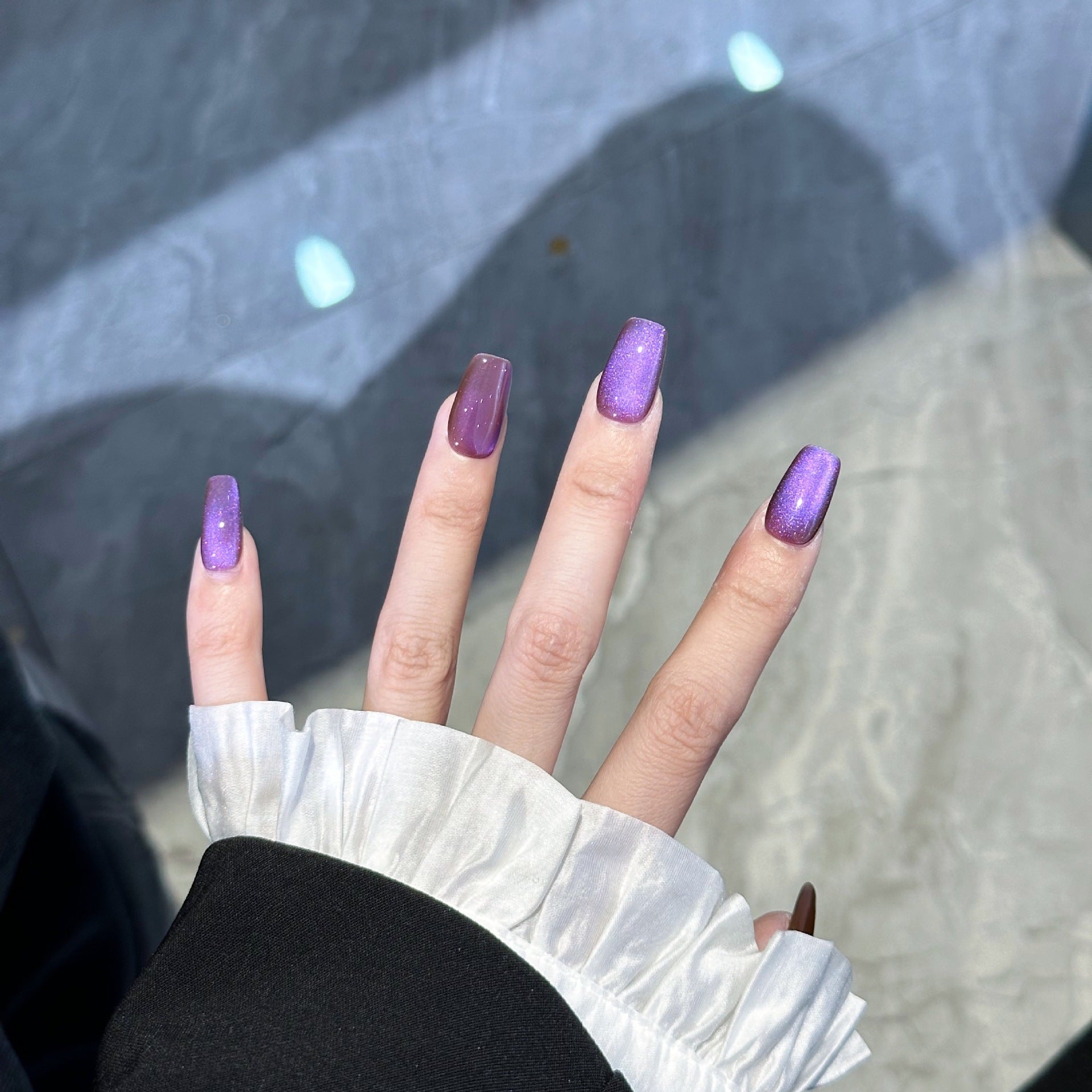 Femmes Solide-couleur Hand made Wearable Nails