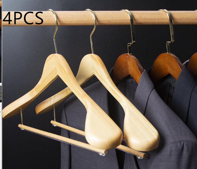 Habillement sans couture Maison Magasin Hanger Vêtements Hanger en bois massif