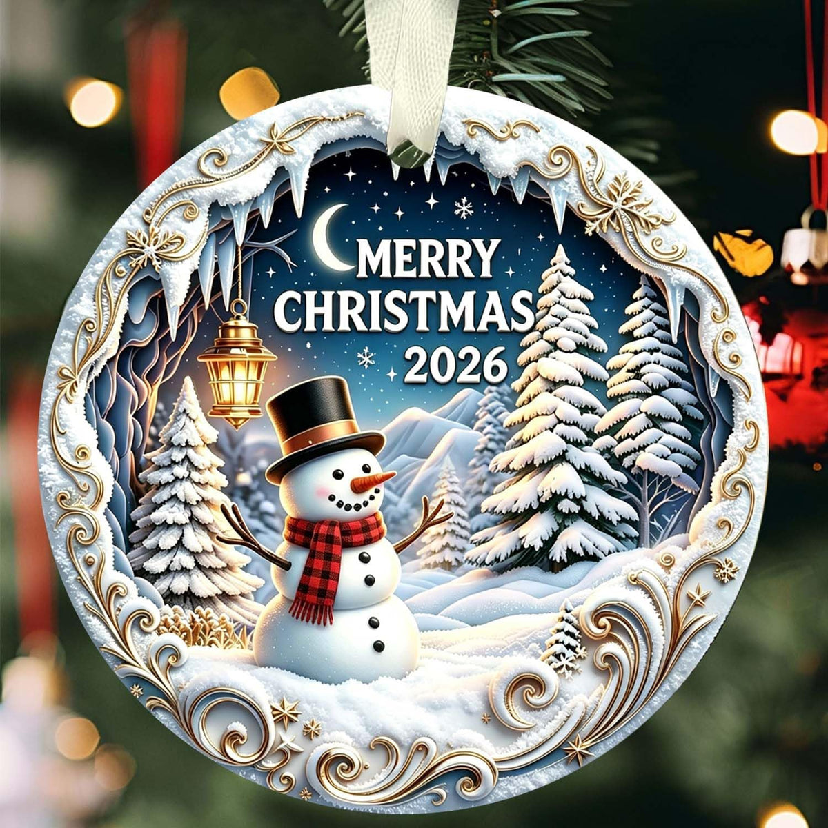 Ornement de Noël Snowman 2026