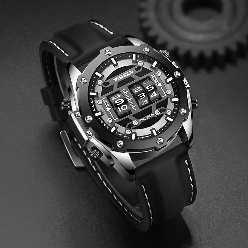 Montre homme multifonction personnalisée avec une sangle en silicone sport