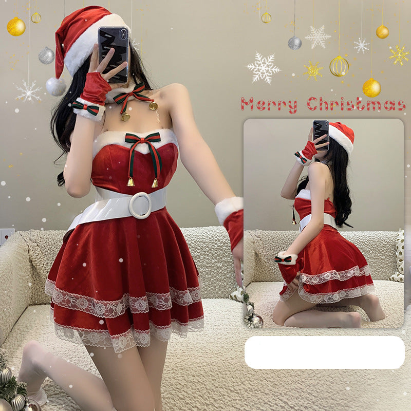 Déguisement d'ancrage de scène de Noël pour femme