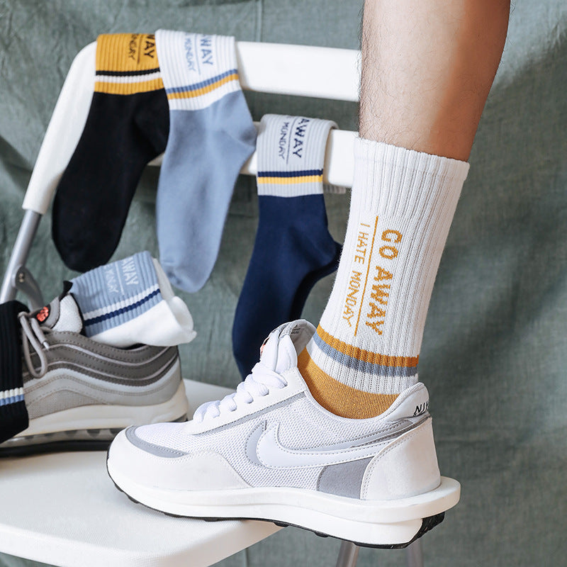 Hommes Chaussettes mi-calf Breathable Sweat-absorbing