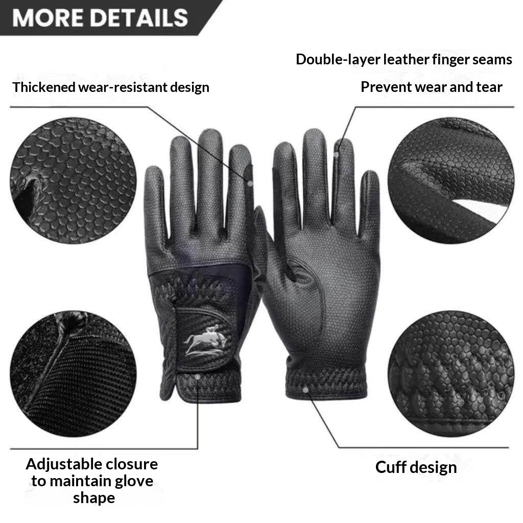 Gants équestres en cuir pour dames
