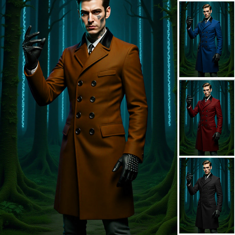 Manteau en laine doublé pour l'automne et l'hiver