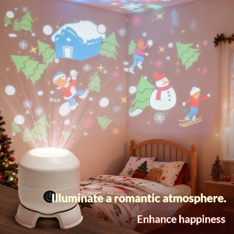 Lumière LED de projection des flocons de neige de Noël