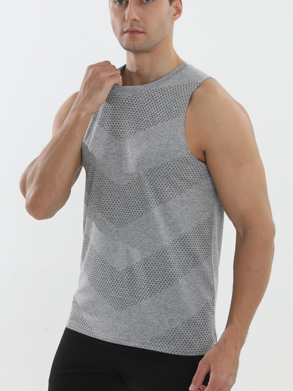Sous-vêtement sans manches de sport de Veste de course pour hommes pour Marathons Piste et terrain