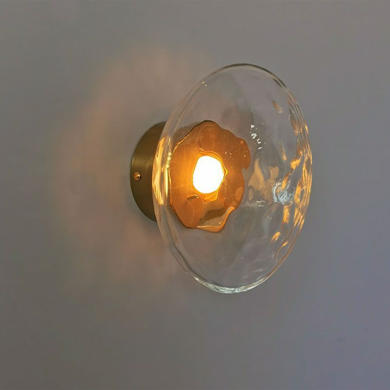 Mur en verre Sconce Fond Lumière murale