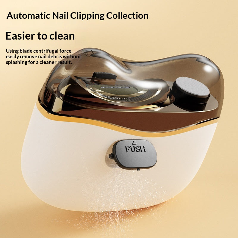 Clipper à ongles électrique portable silencieux - Comprimeur à ongles rechargeable sans fil pour usage domestique