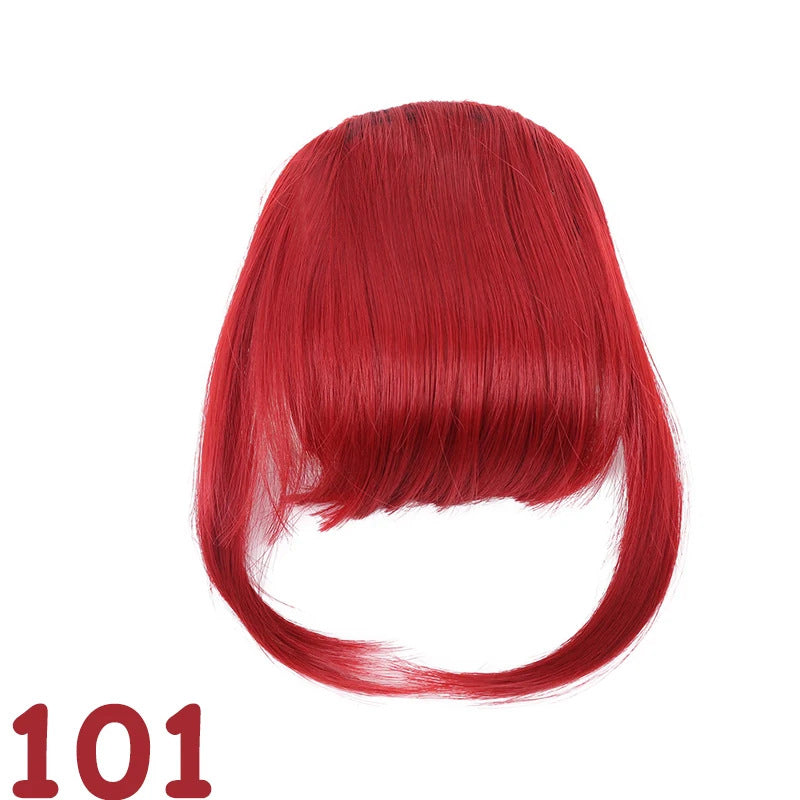 Femmes Side-swept Bangs avec clips capillaires Synthétique Européen et de style américain avec Sid