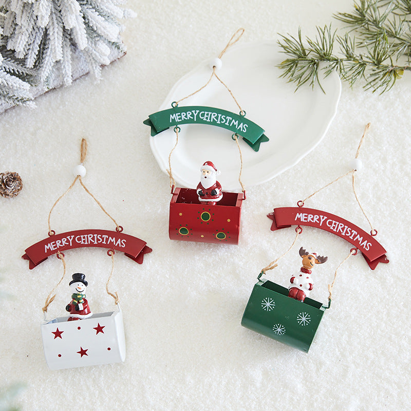 Pendentif décoratif en fer forgé, boîte aux lettres pour personnes âgées