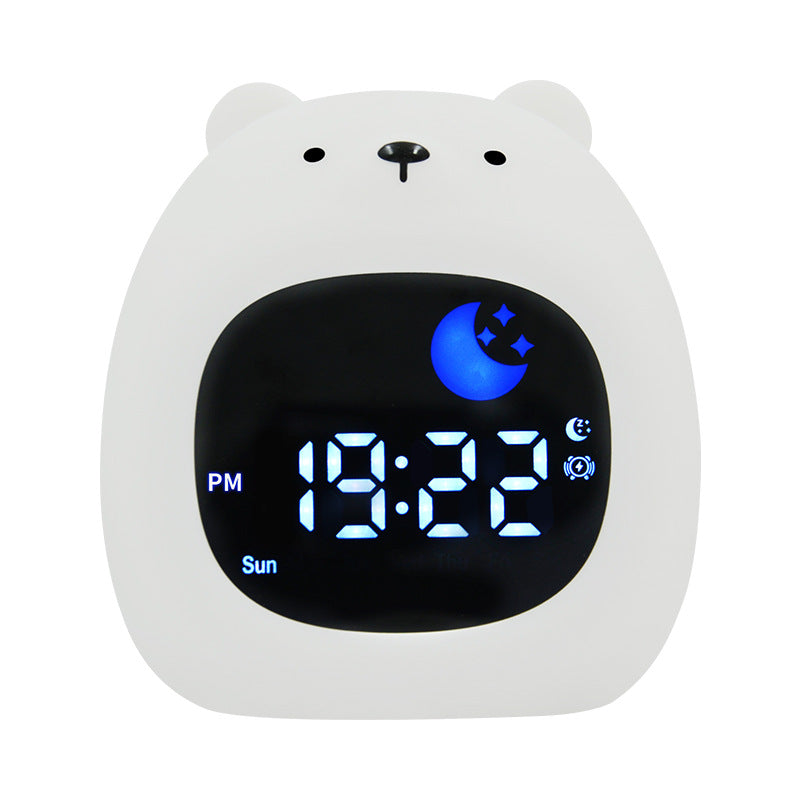 LED bande dessinée animal Lion réveil horloge de nuit