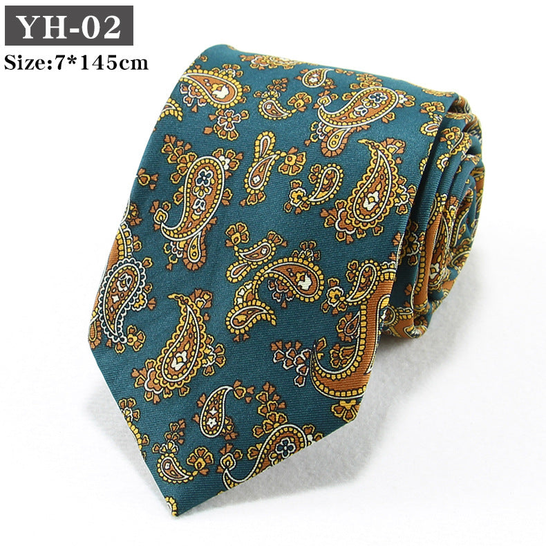 Style coréen Retro Hong Kong style Floral Casual Tie