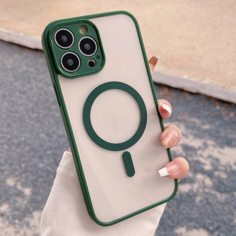 Housse de protection transparente pour téléphone magnétique