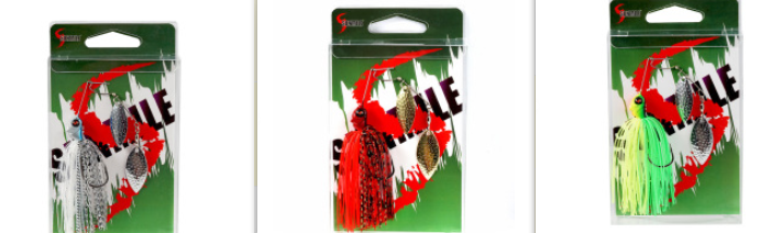 Rotation Composite Sequin Head Heavy Beard Guy Bionic Hard Bait Bass Crochet