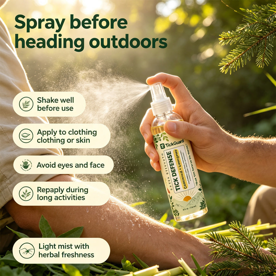 Spray anti-moustique Protection anti-tiques Ingrédients naturels