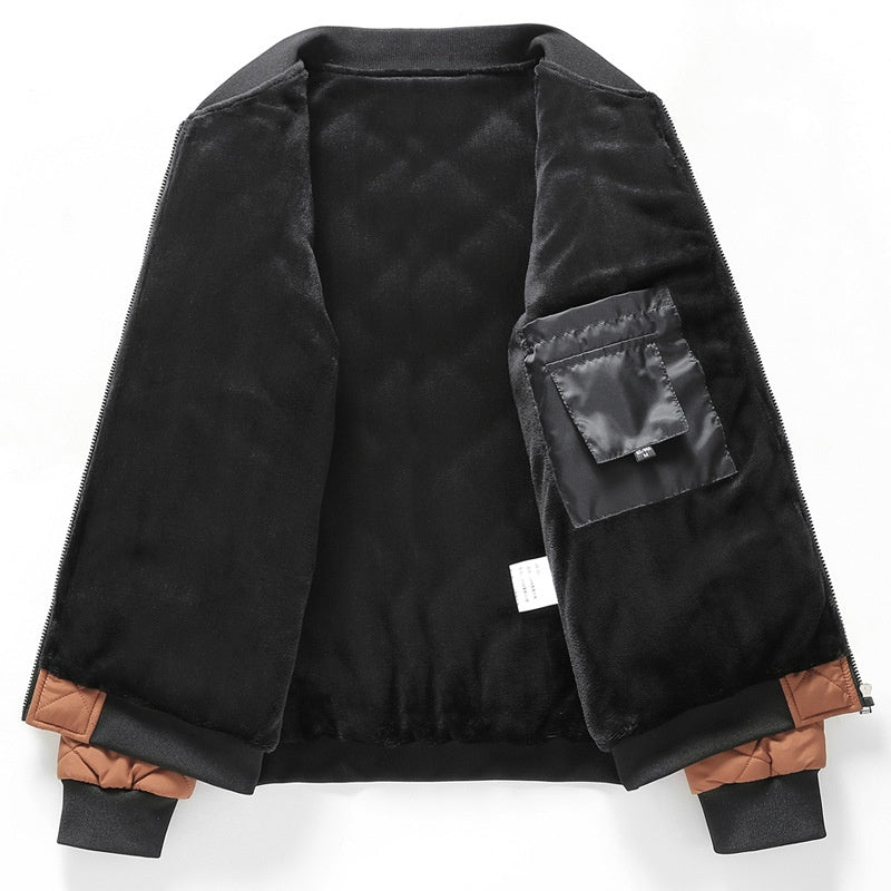 Plus Taille Hiver Down Veste de Coton Casual Homme polaire Épaisseur Stand Collier