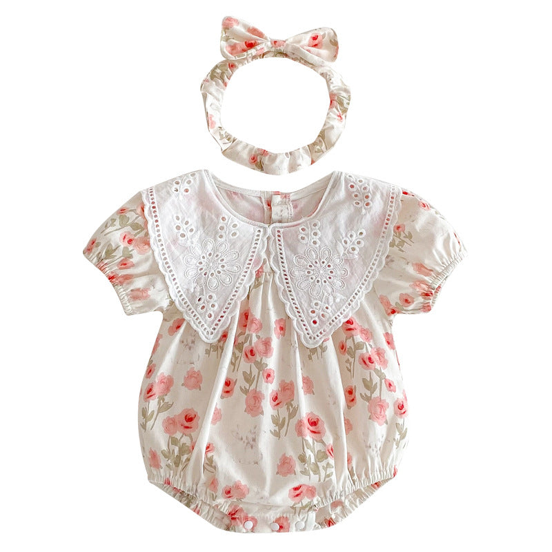 Filles style coréen Robe à manches courtes Romper